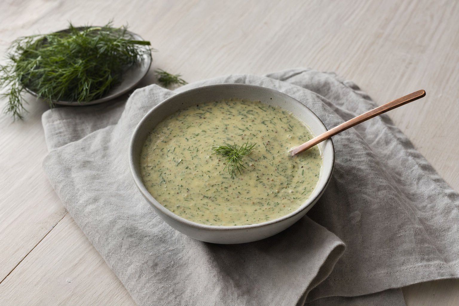 Hovmästarsås — Kalte Senf-Dill-Sauce mit Honig: süß, würzig und frisch